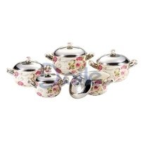 Personalized gift-printing enamel cookware sets non-stick casserole sets