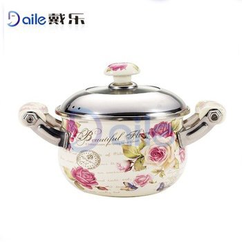 Personalized gift-printing enamel cookware sets non-stick casserole sets