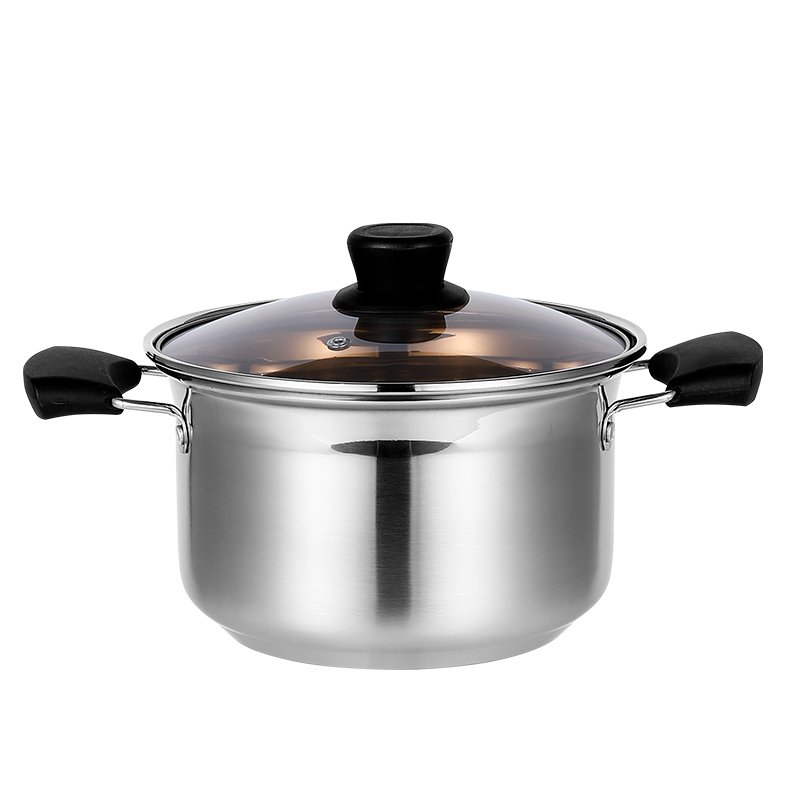 3PCS Stainless Steel Cookware Set Soup Pot Cookware Set With Milk Pot