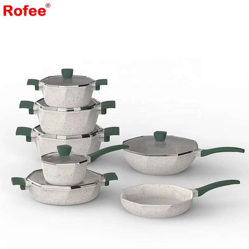 Kitchen set furniture cookware sets cooking non stick one set pots and pans