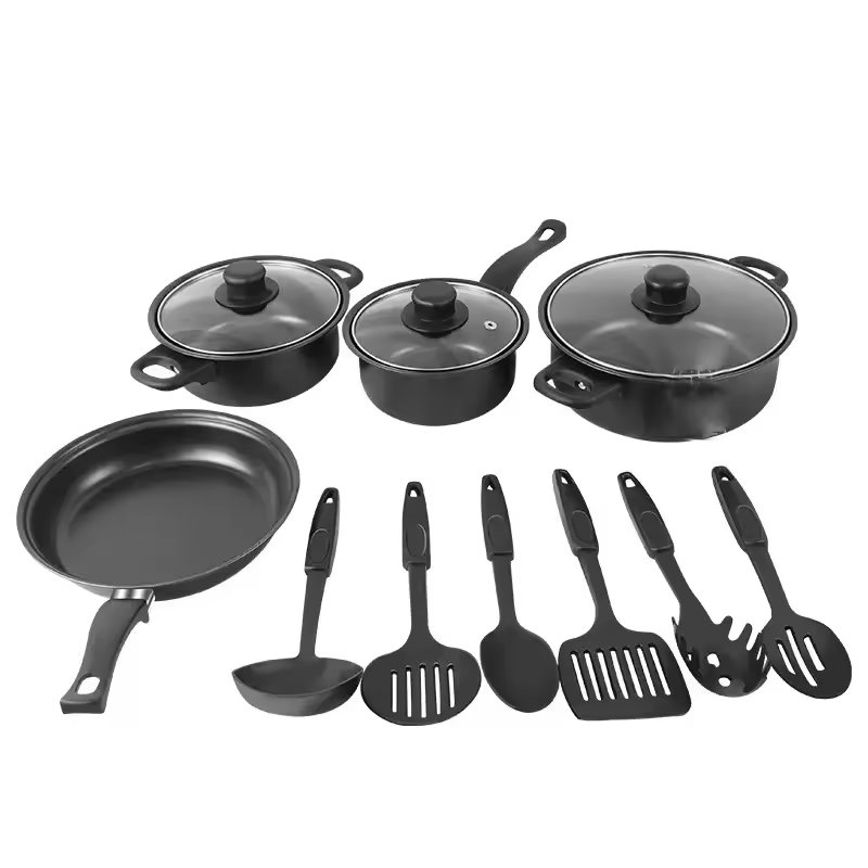 13pcs Cookware Sets Kitchen Cooking Ware Set Housewares Frying Cooker Non-stick Pots and Pans Aluminum Cookware Sets