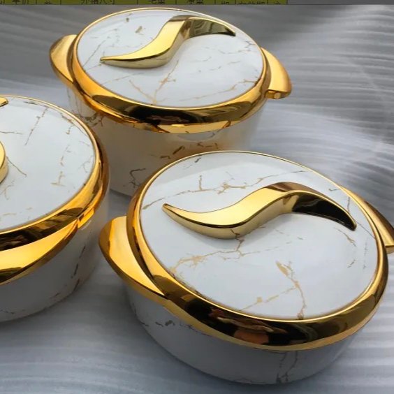 2024 Wholesale round food flask warmer set for cookware 1.5L+2L+2.5L south africa insulated casserole food warmer