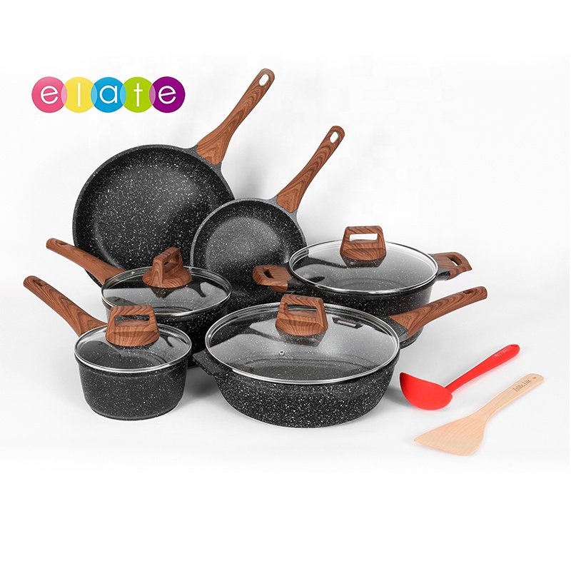 Top Selling Casting Aluminum Non-Stick Coating Cookware Set Pan And Pot Set