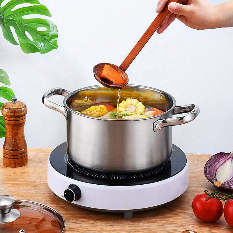Sell well stainless steel for kitchen multifunction cooking pot sets three-piece frying pan soup pot cookware sets