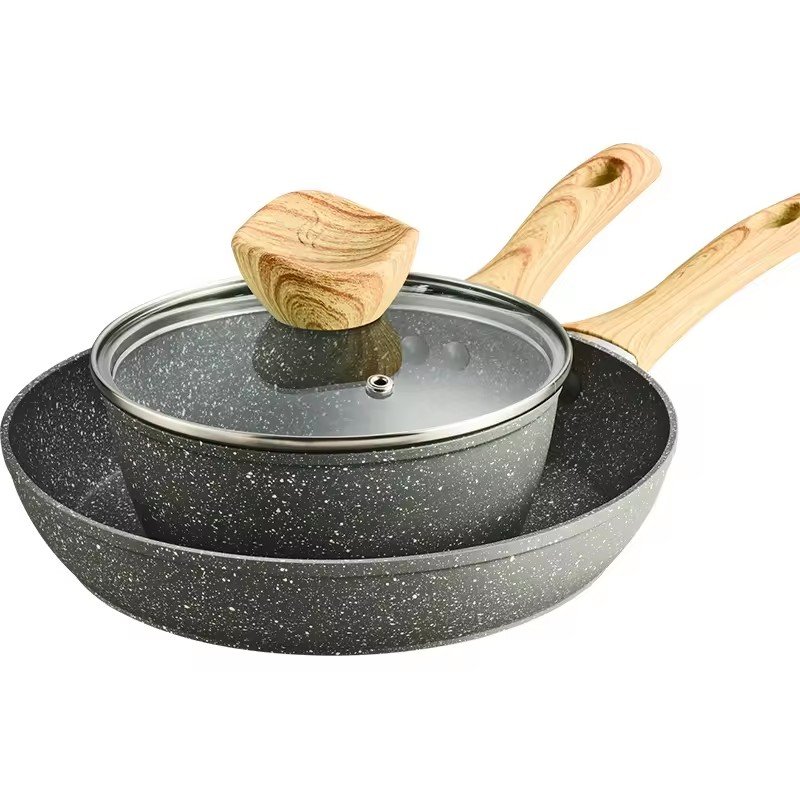 12 pcs Aluminum Pots and Pans Set Non Stick Kitchen Cookware Sets