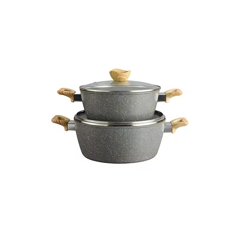12 pcs Aluminum Pots and Pans Set Non Stick Kitchen Cookware Sets