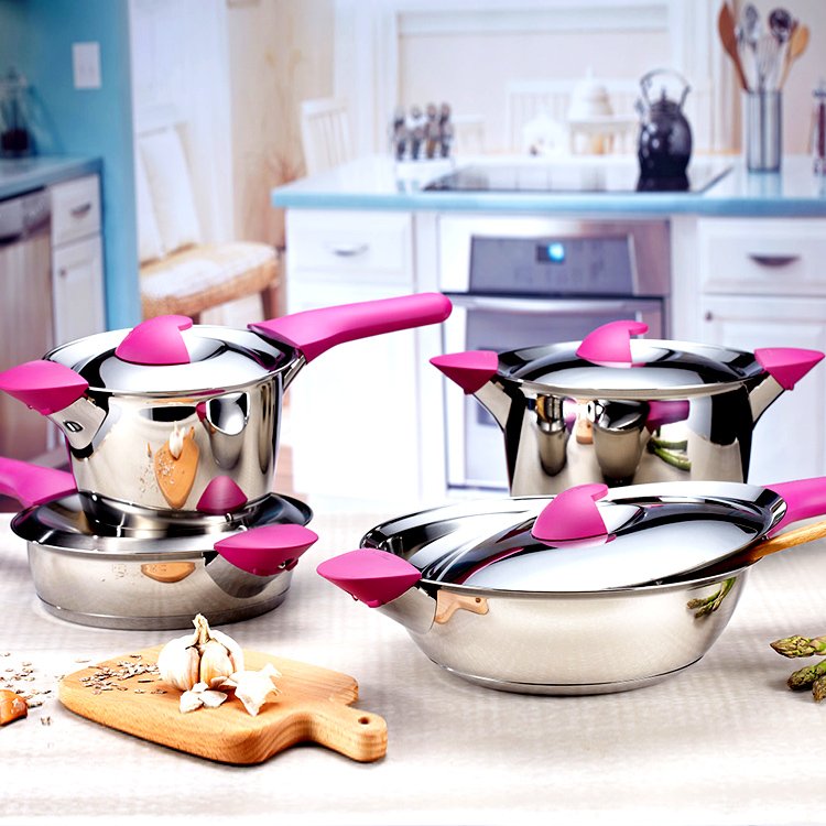 Stainless Steel Cooking Pans And Pots Non-stick Cookware Sets