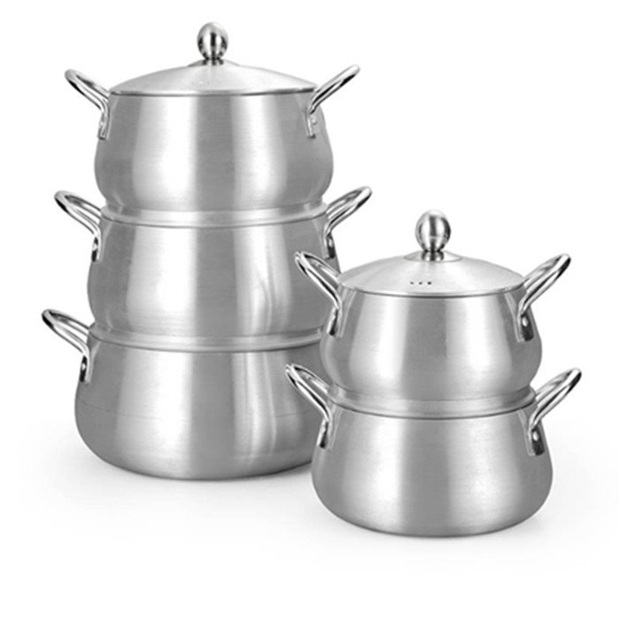 Cooking Cookware Milk Pot Stainless Steel Set Kitchen Metal OEM Packing Double Handle Feature Eco Material Origin Type Shape GUA