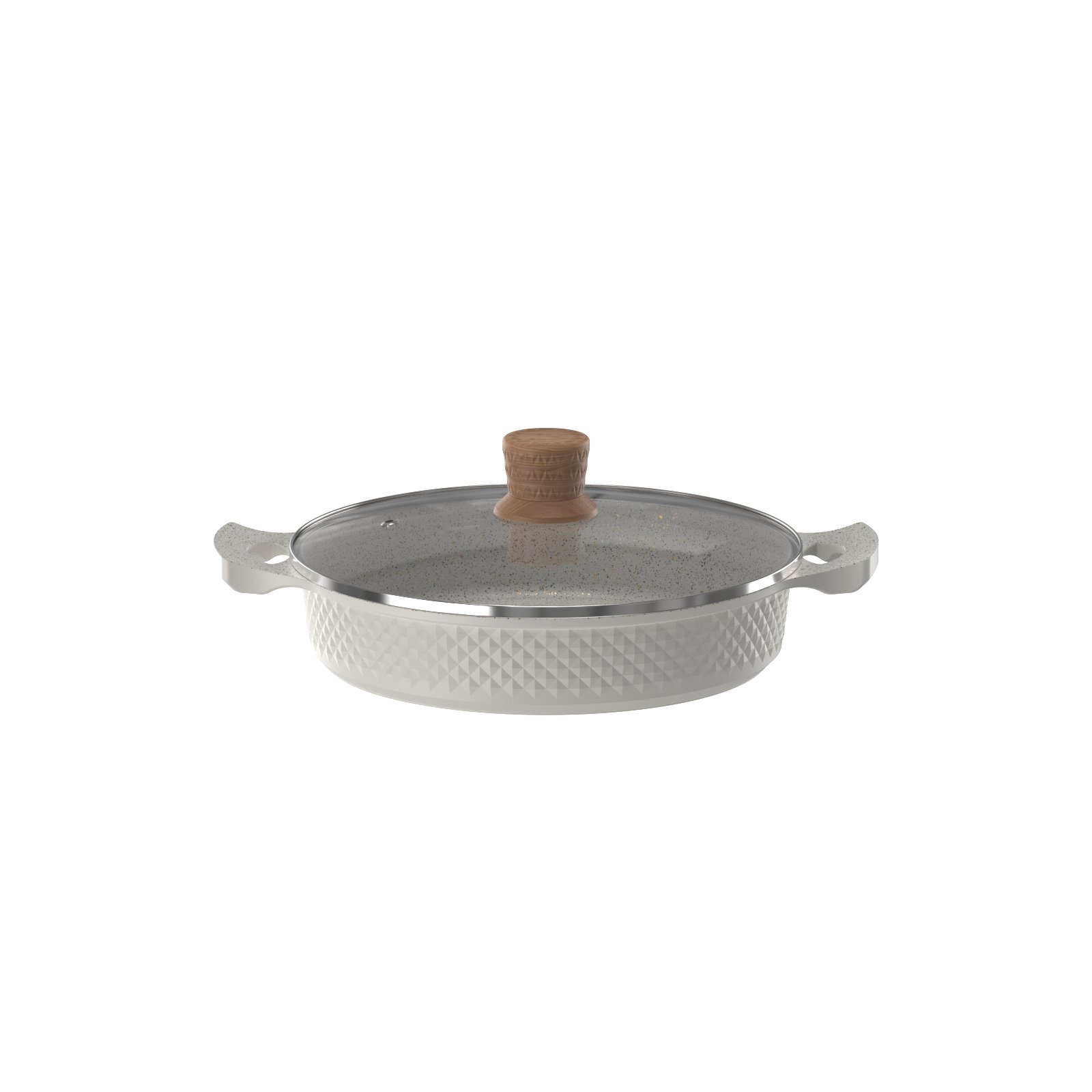 Wholesale Cost Diamond Pattern 11 pcs Aluminum Die Cast Cooking Pot Casserole Sets