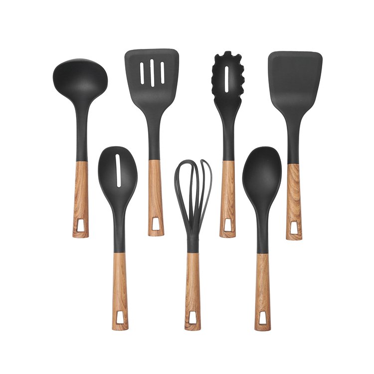 7pcs Non-stick Food Safe Nylon Utensils Pasta Turner Spoon Ladle Spatula Kitchen Tools Kitchen Accessories Sustainable Morden