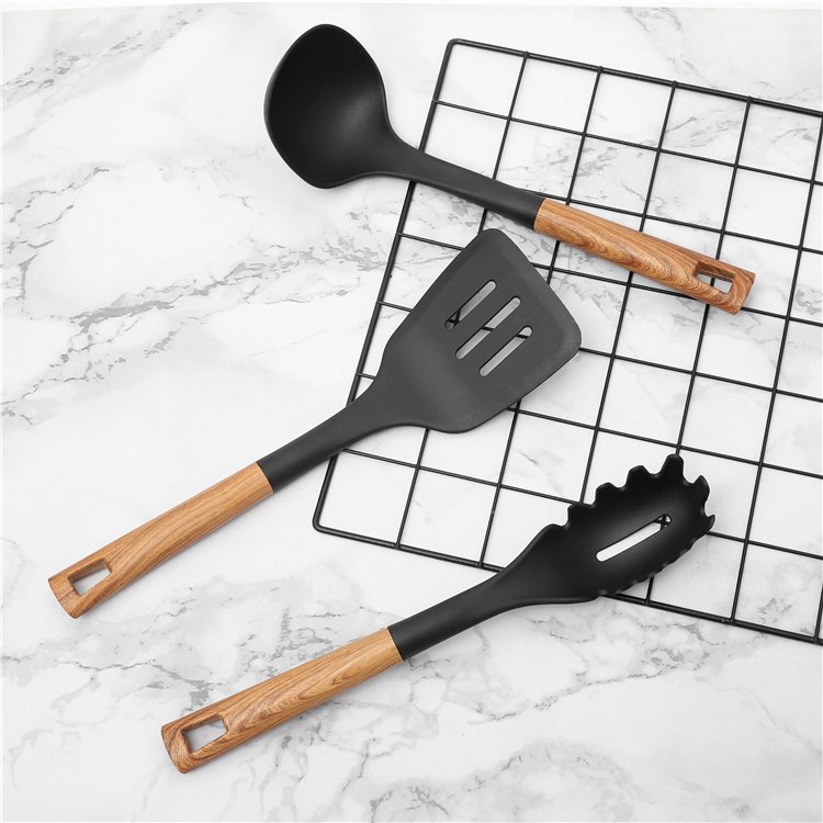 7pcs Non-stick Food Safe Nylon Utensils Pasta Turner Spoon Ladle Spatula Kitchen Tools Kitchen Accessories Sustainable Morden