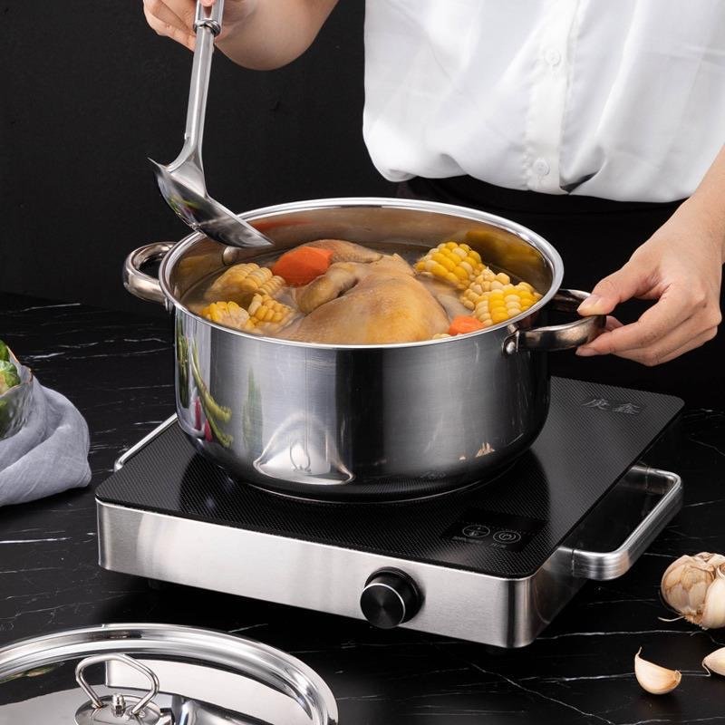 15 PCS Stainless Steel Capsulated Thickened Kitchenware Wholesale Non Stick Cooking Pans And Pots Nonstick Cookware Set