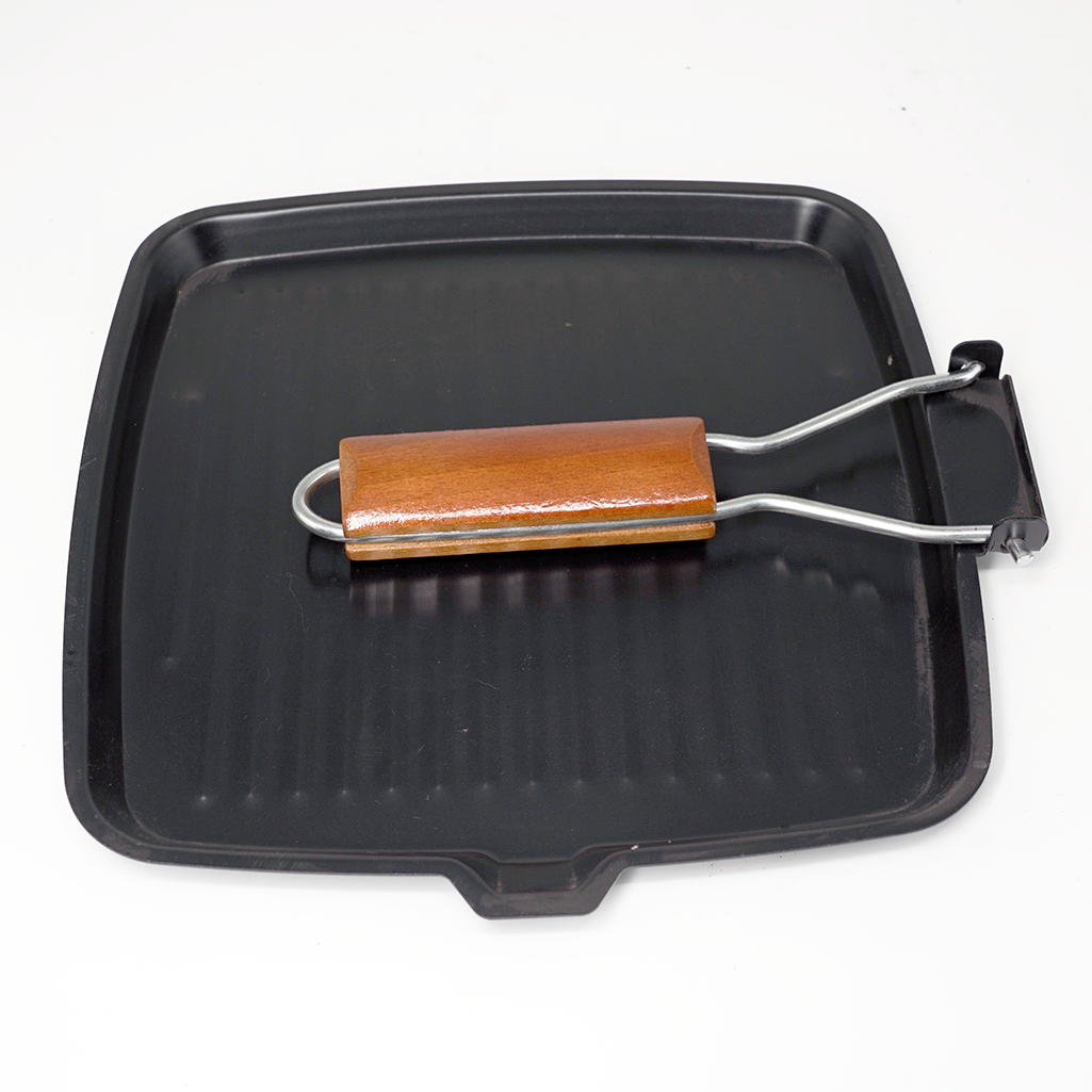 carbon steel non stick BBQ grill pan