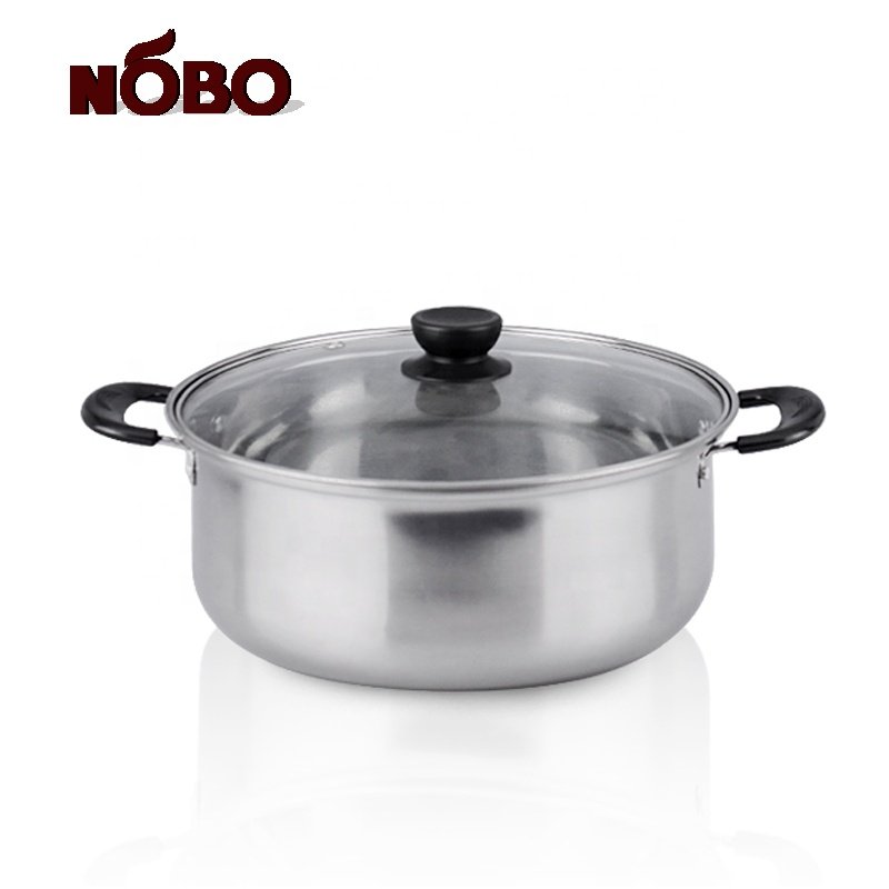 Cheap wholesale soup stock cooking pot 12pcs stainless steel cookware set