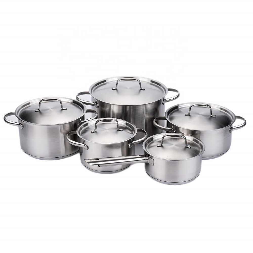 5 pcs stainless steel soup pot sauce pan pot cooking pot cookware sets