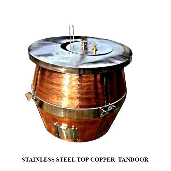 High Quality Copper Drum Tandoor Cooking Luxury Indian Portable Clay Tandoor Kitchen Tool Metal Cookware Set Induction