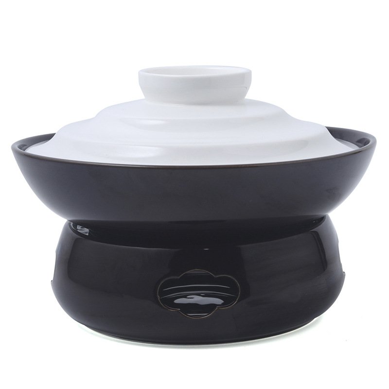 Ceramic Cooking Pots Kitchen Soup Food Warmer Cookware Sets Home Hot Pot White Casseroles With Lid