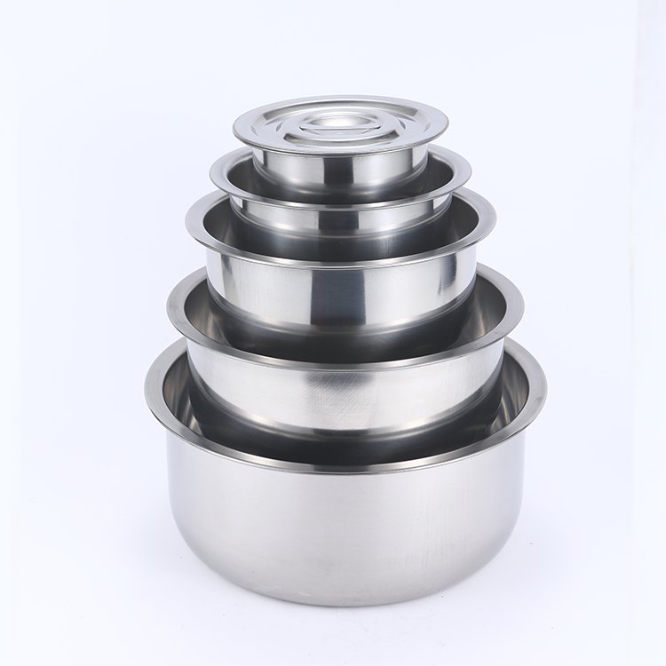 410 Stainless Steel Cooking Pot,3 Sets Of Kitchenware