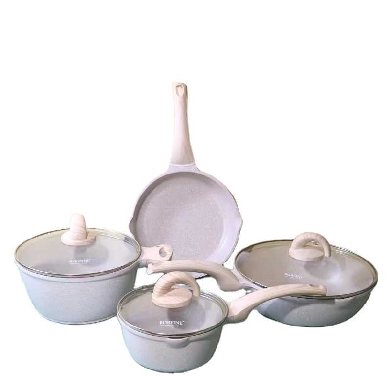 Hot sale customized nonstick cookware sets wholesale non stick die cast aluminum alloy cookware set