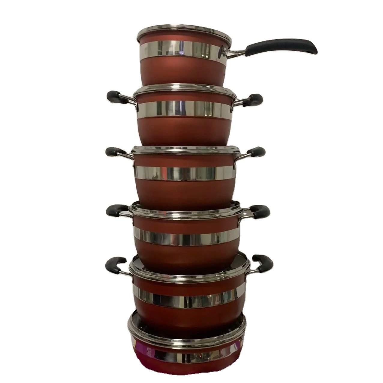 Factory Hot Selling 10pieces set Kitchen Cookware Set Dutch Ovens Soup Pot Cookware Sets