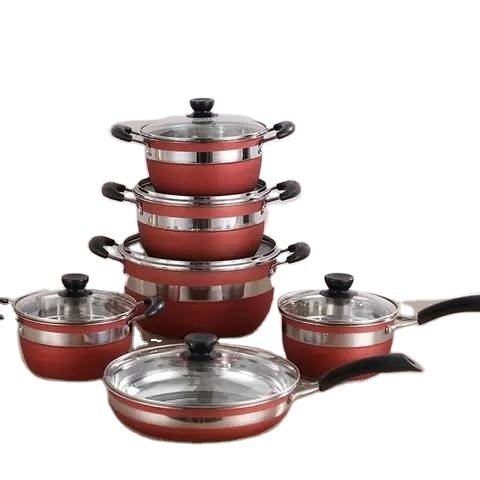 Factory Hot Selling 10pieces set Kitchen Cookware Set Dutch Ovens Soup Pot Cookware Sets