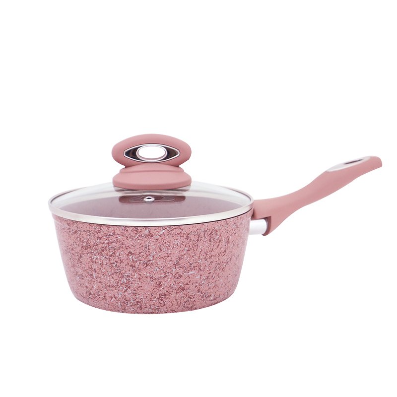 Hot Selling Casserole Pot Cookware Sets pink Granite Cookware Set Non Stick Pots And Pans Cookware Sets