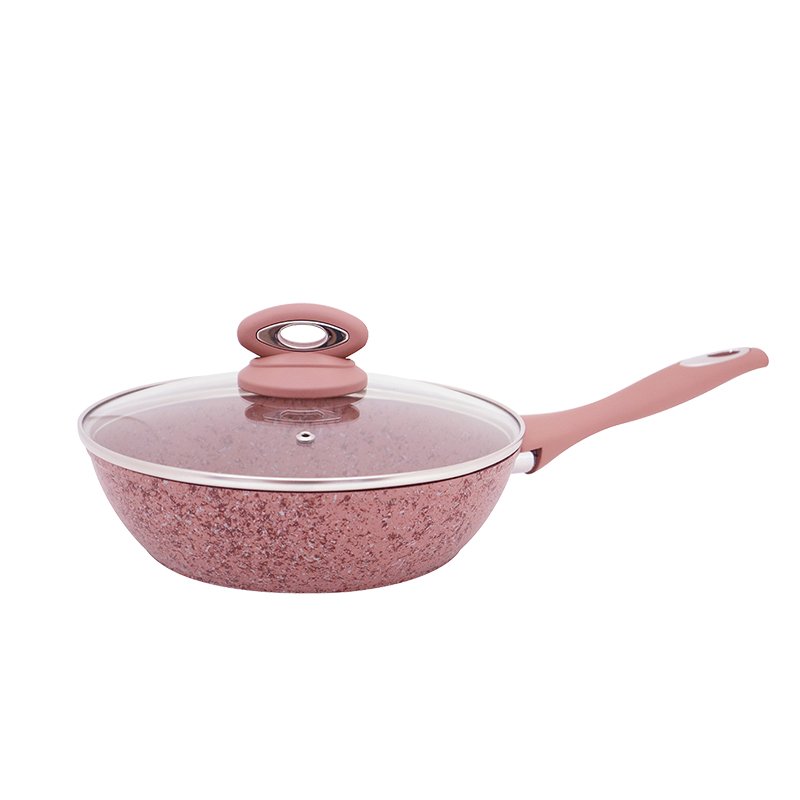 Hot Selling Casserole Pot Cookware Sets pink Granite Cookware Set Non Stick Pots And Pans Cookware Sets