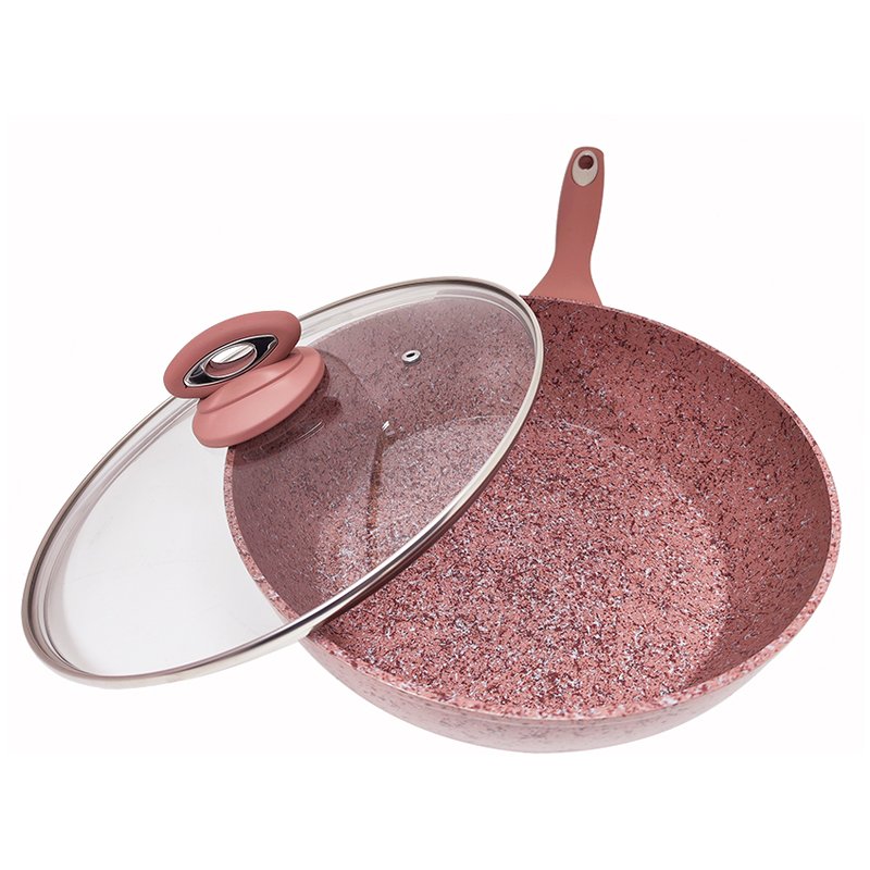 Hot Selling Casserole Pot Cookware Sets pink Granite Cookware Set Non Stick Pots And Pans Cookware Sets
