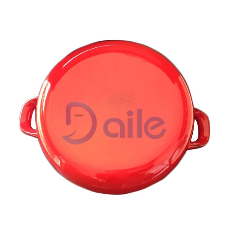 Hot Sale Custom Decal Pattern Kitchen Casserole Enamel Tableware Cookware Set For Home