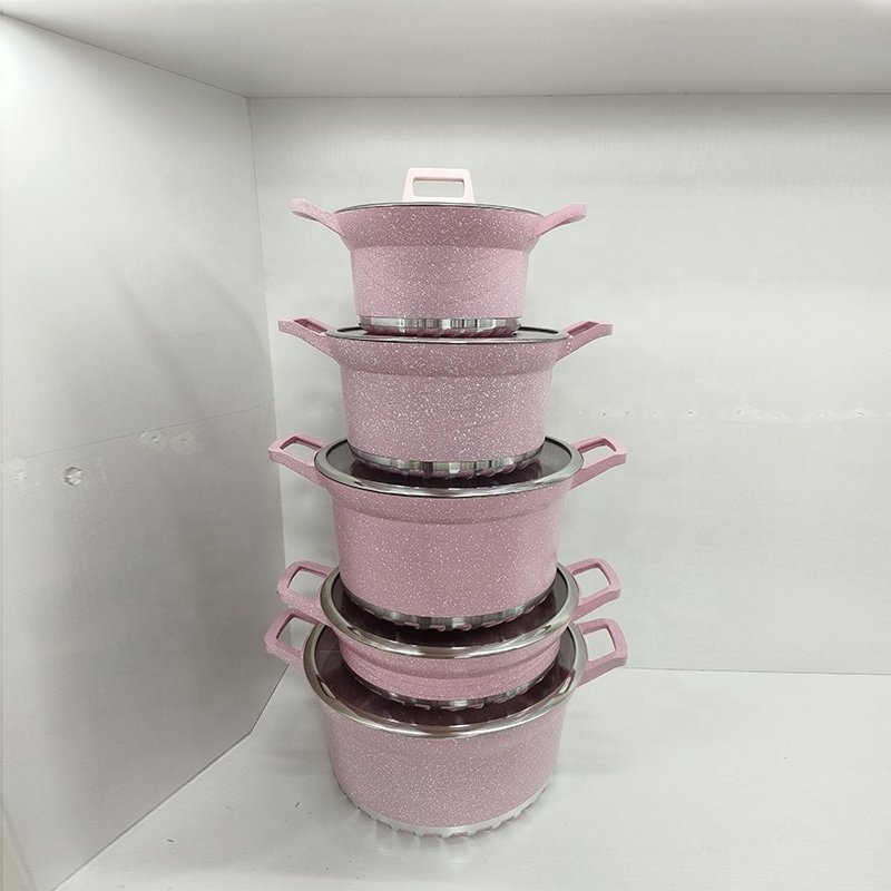 High Quality Casserole Soup Pot Cooking Pot Aluminium Cookware Set Die Cast Aluminium Saucepot