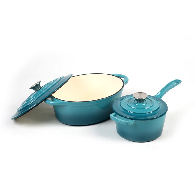 New design cast iron cookware sets cast iron enamel pot