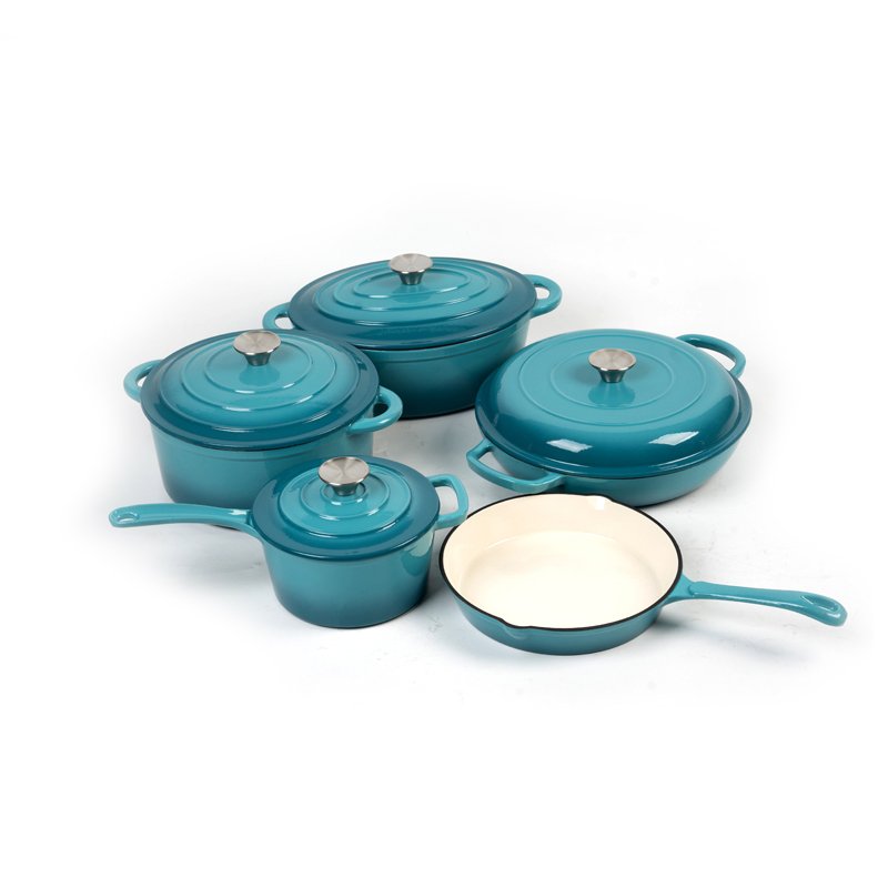 New design cast iron cookware sets cast iron enamel pot