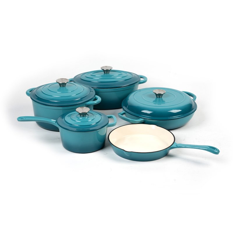 New design cast iron cookware sets cast iron enamel pot