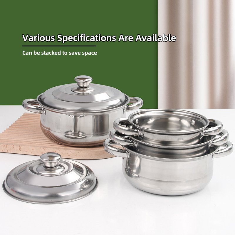Multifunction 8pcs Stainless Steel Soup & Stock Pot Set Cookware Pot Cookware Set Stainless Steel Cooking Pot Set