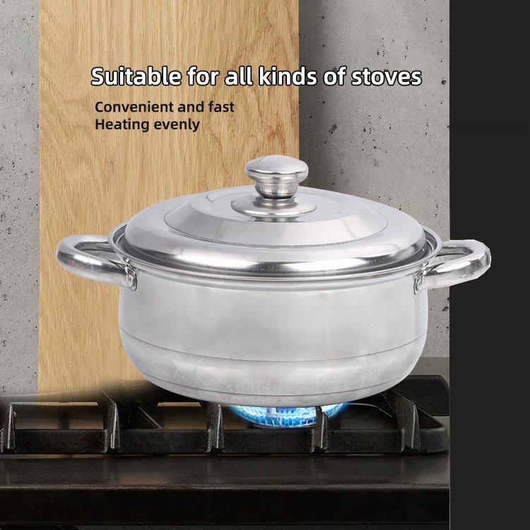 Multifunction 8pcs Stainless Steel Soup & Stock Pot Set Cookware Pot Cookware Set Stainless Steel Cooking Pot Set