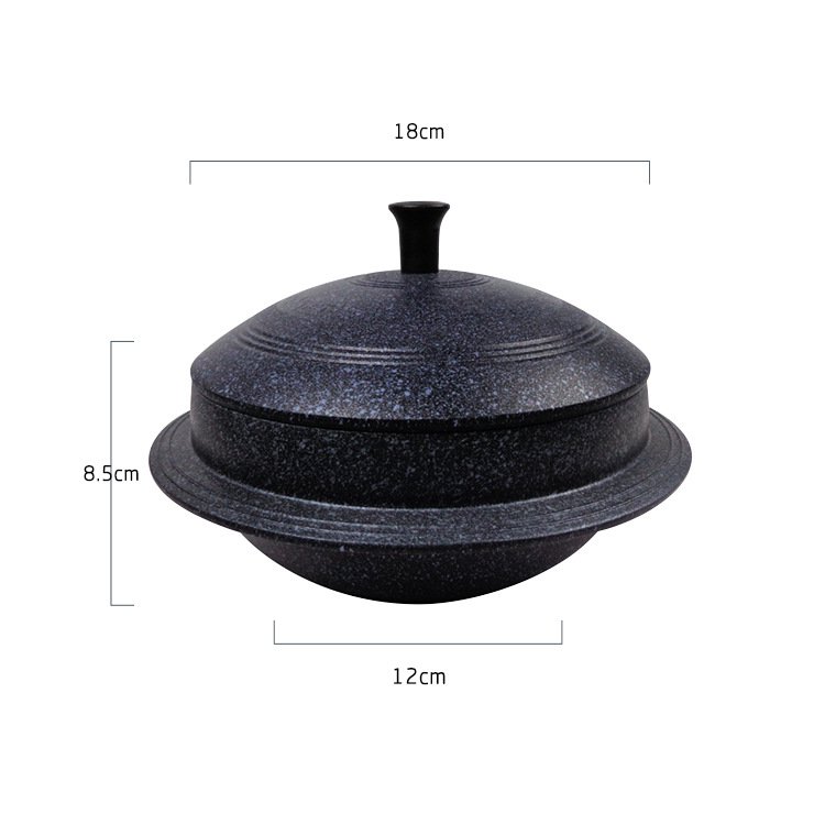 Korean Bibimbap Cast Iron Household Rice Stone Nonstick for Gas Stoves Pot