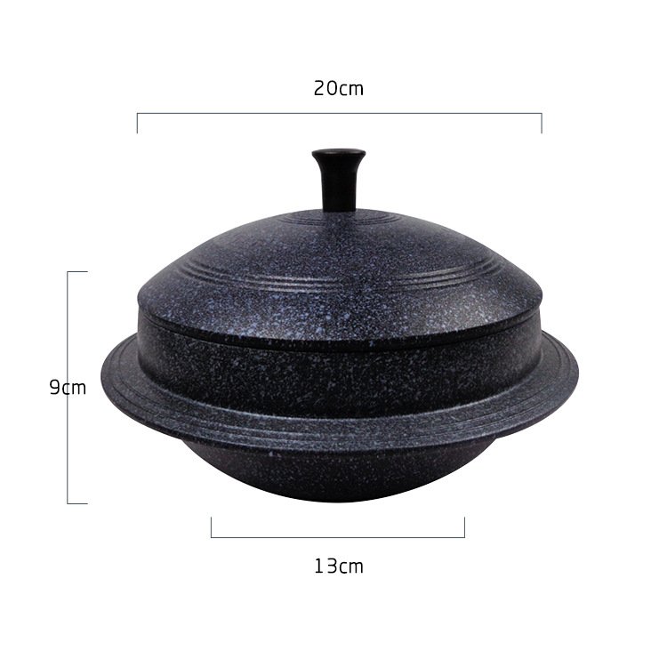 Korean Bibimbap Cast Iron Household Rice Stone Nonstick for Gas Stoves Pot