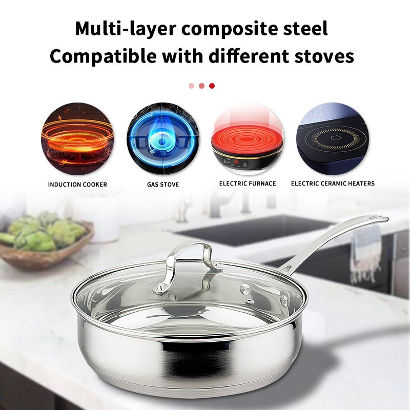 Kitchen Accessories Kitchenware Cooking Sets New Stock 12pcs Stainless Steel Cookware Set Pots For Kitchen Use