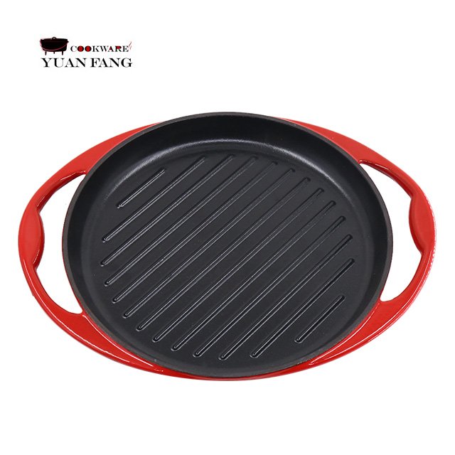 Hot Sale Cookware Casseroles Frying Pans Non stick Cast Iron Enamel Pots and Pans Red Cookware Sets