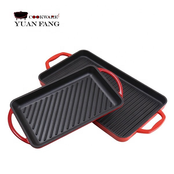 Hot Sale Cookware Casseroles Frying Pans Non stick Cast Iron Enamel Pots and Pans Red Cookware Sets