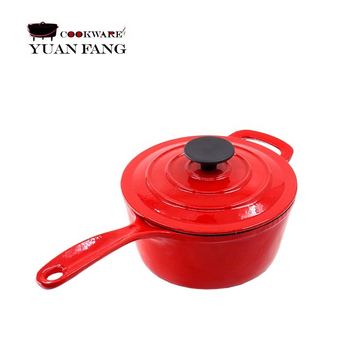 Hot Sale Cookware Casseroles Frying Pans Non stick Cast Iron Enamel Pots and Pans Red Cookware Sets
