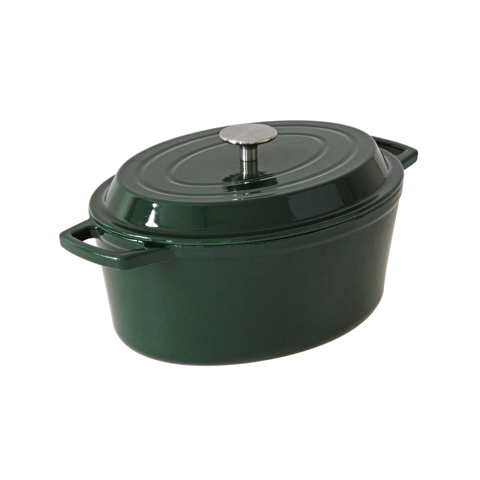 Bright Houseware Restaurant High-Quality New Dark Green Enamel Cast Iron Casserole Non Stick Dutch Oven Iron Cast Cookware Set