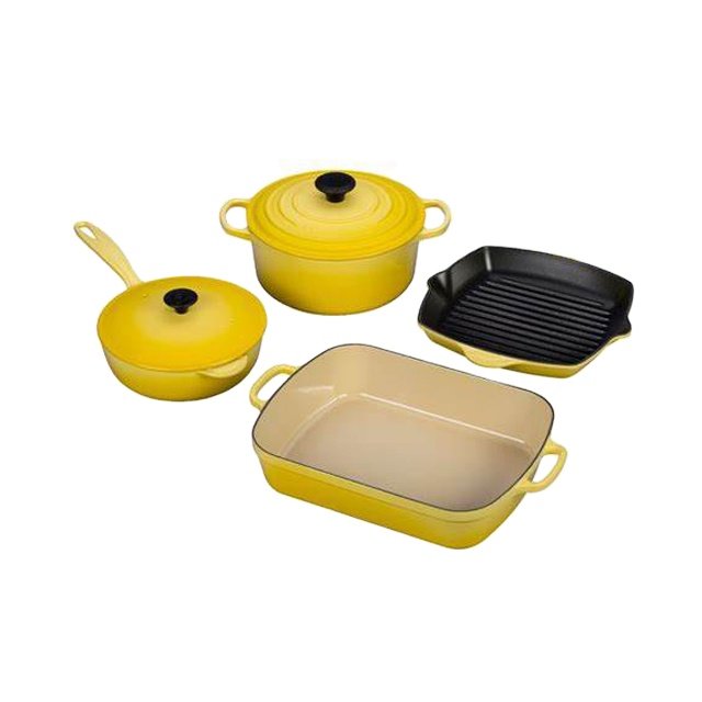 Manufacturers Wholesale Kitchen Cast Iron Pots And Pans Non Stick Camping Induction Cookware Sets