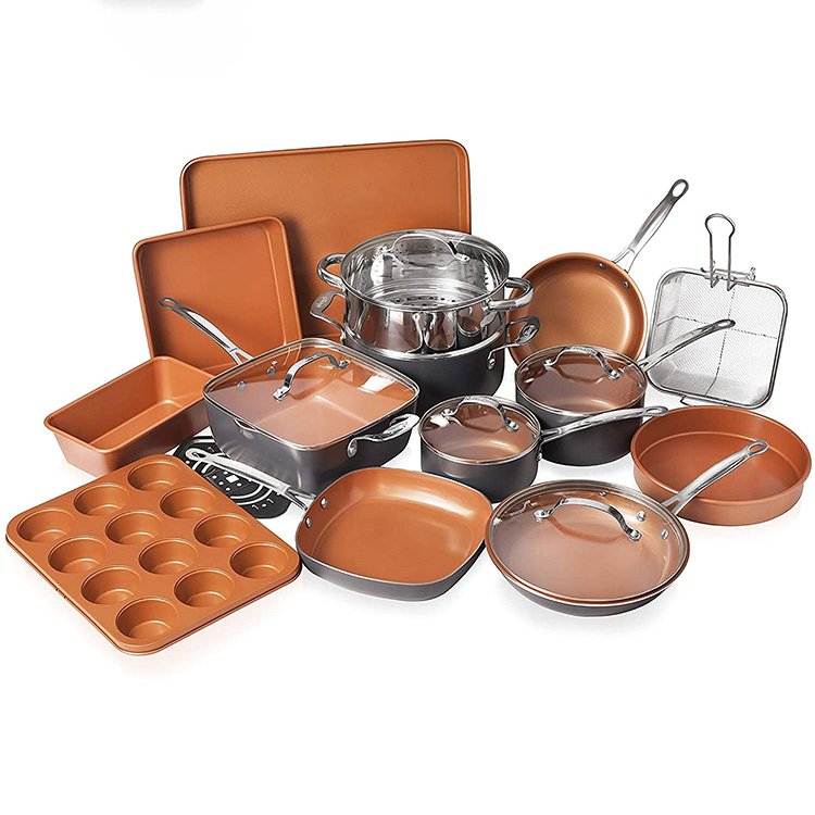 Hot Sale Custom Shape Lightweight Cast Iron Cooking Cookware Set