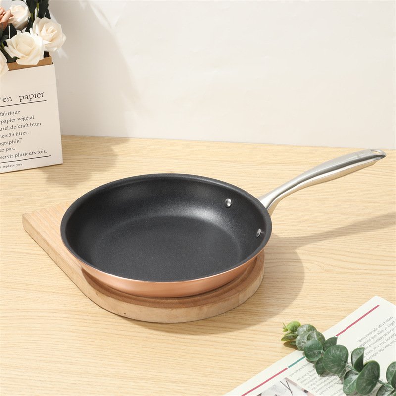Modern Classic 10-Piece Set of Aluminum Cookware with Stainless Steel Handles | Navy Blue Color