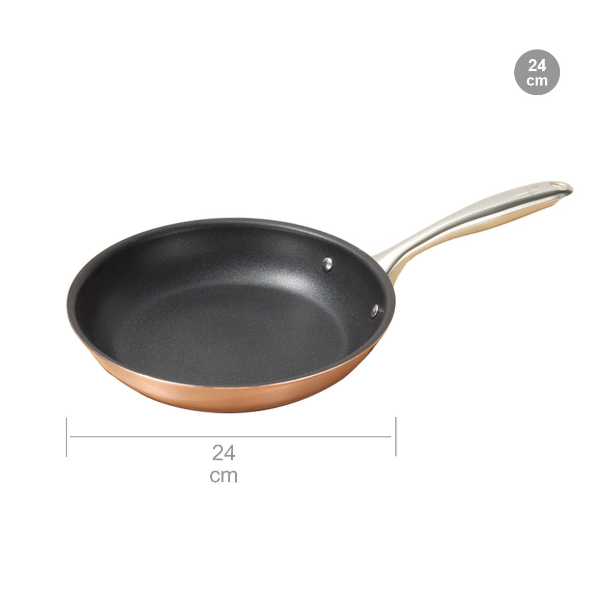 Modern Classic 10-Piece Set of Aluminum Cookware with Stainless Steel Handles | Navy Blue Color