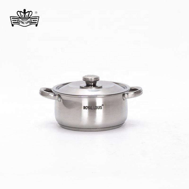 ROYAL LOUIS Hot Selling 8 Pcs Stainless Steel Cookware Sets With SS Cover New Jonny Cooking Pot Set Soup Pot Panela Kitchenware