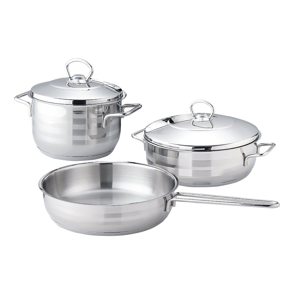 Modern High Quality Germany Kitchenware Stainless Steel Cookware Set Cooking Induction Pots And Pan Set