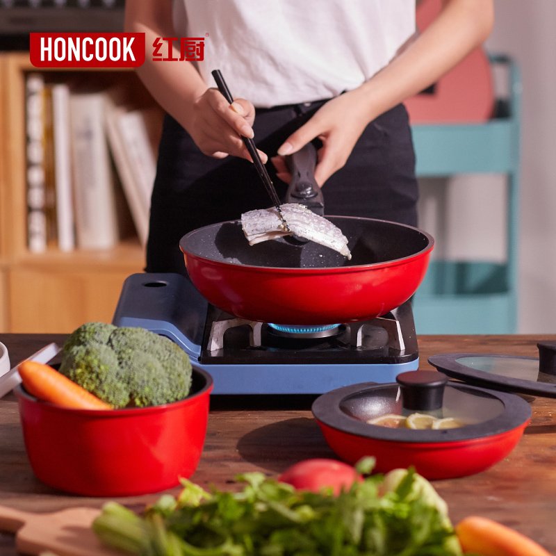 Aluminum Cooking Pan and Pot Set non-stick Granite Non Stick Cookware Set