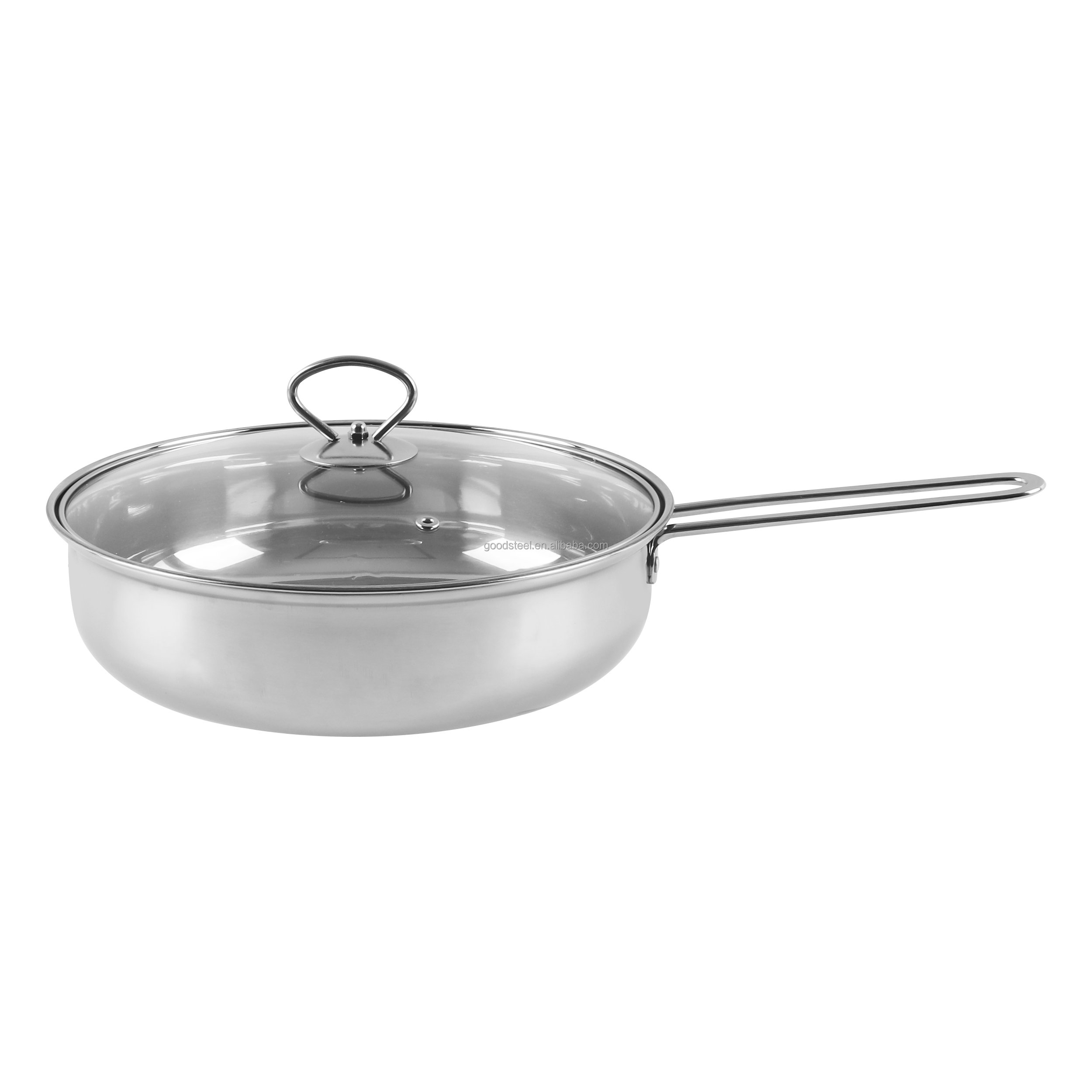 Wholesale 18-Piece Classic Stainless Steel Cookware Set Single Induction Compatible Pots Pans Kitchen Ware Utensils Dishware